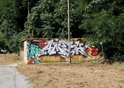 Retrouvaille de deux street artistes (dont j'ai oublié le nom !) Rue du Portail de Fer