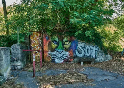Fresque anonyme ou bien sauvage.... Rue du Portail de Fer
